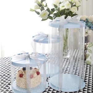 Wholesale Price Transparent Three-in-one Gift Packaging <b>Boxes</b> Cake Box - Product Image 6