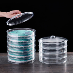 Caja transparente para almacenamiento de té Pu Erh, contenedor redondo sellado a prueba de humedad para almacenamiento de pastel de té de 357g - Product Image 1