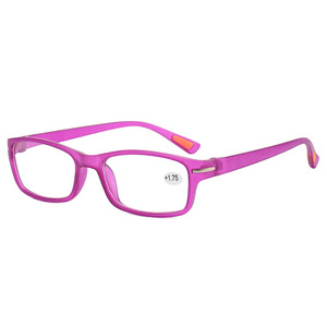 Gafas de lectura 021 con montura cuadrada pequeña, material de PC, cómodas, unisex, con lentes de aumento +1.75 - Product Image 1