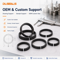 Anillo de sellado de pistón de PTFE personalizado para compresor de aire de movimiento alternativo de funcionamiento en seco, resistente al desgaste y de baja fricción, con soporte para muestras.