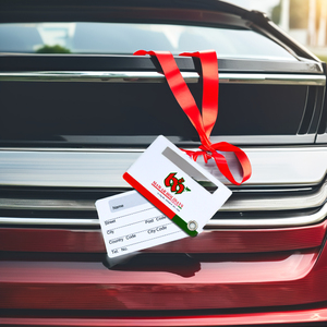 Étiquette de bagage en plastique personnalisée en PVC imprimé, forme unique avec bande de signature, en fibre de carbone acrylique, pour sublimation, vente en gros - Product Image 3