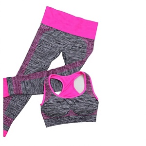 Women Yoga Bra Fitness Yoga Gym Wear Polyester Sexy Sport Yoga Tights and Tops Custom Fabric - Product Image 6