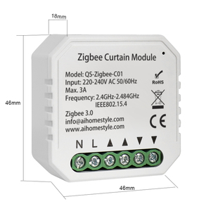 <span class=keywords><strong>Module</strong></span> de rideau Alexa Google Home Zigbee, contrôle <span class=keywords><strong>sans</strong></span> <span class=keywords><strong>fil</strong></span> des stores, <span class=keywords><strong>volet</strong></span> <span class=keywords><strong>roulant</strong></span>, interrupteur de rideau Tuya - Product Image 1