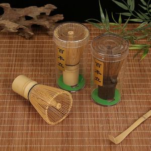 Cepillo de Té Japonés de Bambú Morado, Chasen para Ceremonia del Té Matcha, 100/120 Puntas, Batidor de Té, Cuchara de Bambú con Logotipo Personalizado - Product Image 4