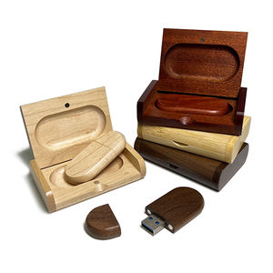 Nueva Memoria USB 3.0 de Madera con Forma Ovalada de 64 GB con Logotipo OEM Gratuito y Garantía de 3 Años - Product Image 4