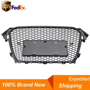 US Stock Car 2013-2016 <span class=keywords><strong>A4</strong></span> S4 Parachoques delantero Rejilla negra Estilo RS4 Malla Honeycomb Grill para Audi <span class=keywords><strong>A4</strong></span> S4 2013 2014 <span class=keywords><strong>2015</strong></span> 2016 - Product Image 2