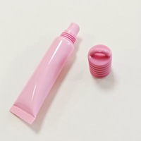 Tube de gloss à lèvres personnalisé avec logo, 8 ml, 15 ml, motif spirale, tube rose brillant, tube de couleur pour les lèvres, tube à presser liquide avec pendentif