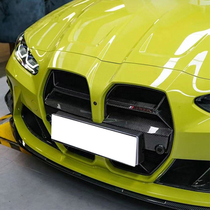 Parrilla de rejilla de malla central de riñón de parachoques delantero estilo <span class=keywords><strong>CSL</strong></span> de carbono seco para BMW <span class=keywords><strong>M3</strong></span> G80 M4 G82 G83 Competition 2020 + - Product Image 4