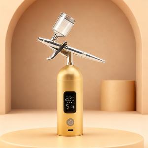 ביצועים גבוהים אלחוטי אלחוטי נטענת נחושת בוכנה אוויר מברשת להגדיר מסמר אמנות עוגת קישוט הרכב מצבי 3 מהירות - Product Image 4