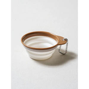 Pet Folding Dishwasher Small Brown Eco-Friendly Plastic Food <b>Bowls</b> Automatic <b>Collapsible</b> for Indoor Use Solid Pattern - Product Image 1