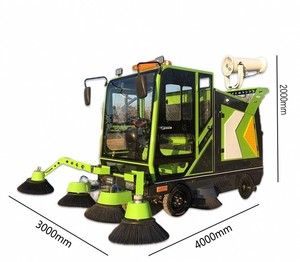 Closed Multi-functional Ride on Machine Road Cleaning <b>Industrial</b> Factory Workshop Sweeping <b>Cleaner</b> Floor Vacuum <b>Cleaner</b> Factory - Product Image 4