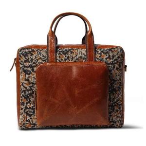 Elegant Genuine Leather Laptop Work Case With Dedicated Computer Pocket Secure <b>Zip</b> <b>Fastening</b> Traditional Briefcase Style Carry - Product Image 5