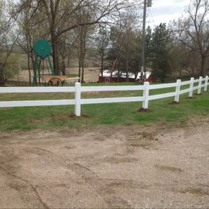 Venta al por mayor de carril de PVC para valla de caballos, modelo 3D de 3 y 2 rieles de vinilo blanco, cercado de arena de granja, recinto de arena de caballos de gran venta - Product Image 5