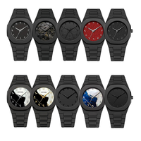 Montre de luxe pour homme 2025, noire, avec fonction Azan, pour la prière islamique, heure religieuse arabe