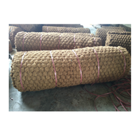 Rouleau de tapis en fibre de coco de grande taille pour l'extérieur, tapis en fibre de coco pour le pavage des routes - Tapis en fibre de coco 100% naturel pour l'aménagement paysager en extérieur
