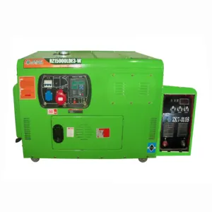 Elevado g power 10kw 300a gerador de solda, gerador sem solda elétrico/três fases série silenciosa de alta qualidade de soldagem diesel