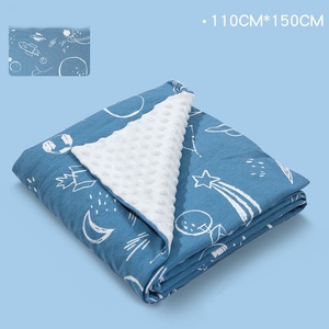 Couvertures florales pour bébés Couverture en minky super douce pour pépinière Couvertures légères pour nouveau-né à pois - Product Image 6