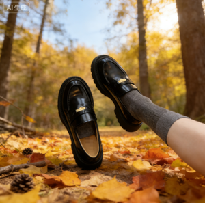 Chaussures décontractées à talon épais pour femmes, à enfiler, toutes saisons, avec détails métalliques, pour la marche et le fitness - Product Image 3