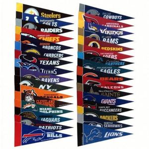 Custom Design Triangle Pennant Sports Team College Banner Felt <b>Flag</b> for Sports & Promotions - Product Image 1