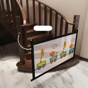 Retractable Baby Isolation Protective <b>Fence</b> Children's <b>Fence</b> Door Pet <b>Fence</b> Pet <b>Fence</b> Isolation Net Household - Product Image 4