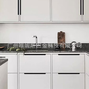 Modern Minimalist Aluminum Alloy Cabinet Handle Bar Pull For Drawer <b>Door</b> Surface Decoration Easy Installation - Product Image 1