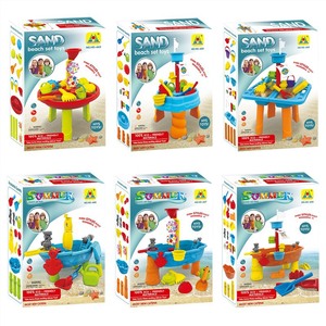 <span class=keywords><strong>Table</strong></span> de jeu de plage interactive en plastique pour enfants, avec pot d'arrosage, thème bateau pirate, pour l'été - Product Image 4