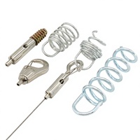 Kit de suspension au plafond avec pince à câble en cuivre à ouverture réglable pour panneaux acoustiques insonorisants