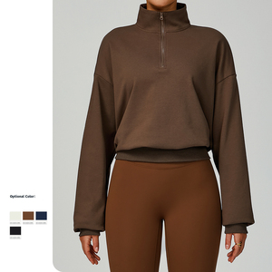 Automne et hiver <span class=keywords><strong>sweat</strong></span> <span class=keywords><strong>à</strong></span> <span class=keywords><strong>capuche</strong></span> zippé décontracté ample coupe-vent <span class=keywords><strong>chaud</strong></span> <span class=keywords><strong>sweat</strong></span> <span class=keywords><strong>à</strong></span> <span class=keywords><strong>capuche</strong></span> polyvalent femmes course et Fitness vêtements de sport - Product Image 2