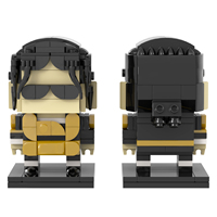 MOC7875 Cantante Estadounidense, 154 Piezas, Ladrillos de Construcción de Plástico para Armar, Cantante, Bailarín, Artista, Filantropo, Músico