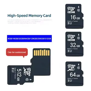 بطاقة ذاكرة SD صغيرة للهاتف المحمول بسعة كاملة 16 جيجا بايت و64 جيجا بايت محرك أقراص فلاش