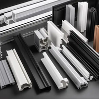 Profilé et pièce extrudés en PVC écologique pour fenêtres, portes et supermarchés - Plastique personnalisable