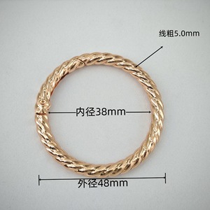 XOẮN mùa xuân O Ring Clip <span class=keywords><strong>Keychain</strong></span> Vòng Carabiner Clip Dây Móc Khóa Snap móc khóa cho ví túi chuỗi thay thế sửa chữa phần cứng - Product Image 5