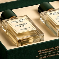 Boîte à parfum rigide de luxe sur mesure, style livre vert magnétique, avec insert ajusté pour présentation, pour emballage de parfum personnalisé