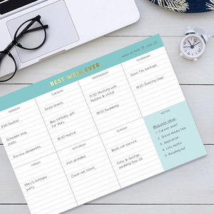 Bloc de Notas A4 con Impresión Personalizada, Planificador Diario y Semanal, Bloc de Notas Desprendible, Bloc de Notas para Uso en Escritorio, Organizador de Notas con Lista de Tareas - Product Image 3