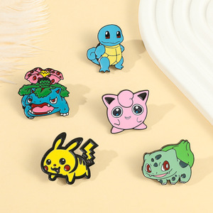 Trâm cài áo hình nhà <span class=keywords><strong>d</strong></span>ứa hoạt hình <span class=keywords><strong>d</strong></span>ễ thương, ghim cài áo anime tùy chỉnh, ghim cài áo Pikachu Kawaii để bán - Product Image 4