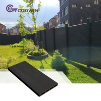 Clôture extérieure en bois de bambou WPC modèle 3D facile à installer Planche de clôture de jardinage