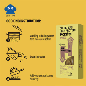 Pasta <span class=keywords><strong>de</strong></span> espagueti <span class=keywords><strong>de</strong></span> garbanzos con alto contenido <span class=keywords><strong>de</strong></span> proteínas y alta fibra, <span class=keywords><strong>fideos</strong></span> veganos Keto con bajo contenido <span class=keywords><strong>de</strong></span> carbohidratos, alternativa saludable, Pasta tradicional refinada - Product Image 3