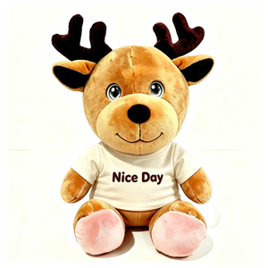Juguete de peluche de reno personalizado, reno de peluche, lindo reno de peluche, reno de peluche sentado - Product Image 2