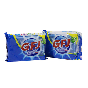 Chine Barre de savon bon marché commercial de haute qualité personnalisée 0wn marque fort nettoyage quotidien utilisé savon à <span class=keywords><strong>lessive</strong></span> bleu - Product Image 5