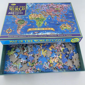Wholesale Hot Selling English World <strong>Map</strong> Children's and Adult Puzzle Toys - Product Image 3