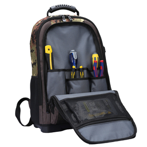 Jobsite Techpack Máy Tính Xách Tay Mở Lớn Kỹ Sư Điện Kỹ Thuật Viên Chuyên Nghiệp Hard Bottom Công Cụ Đa Chức Năng Túi Ba Lô - Product Image 3