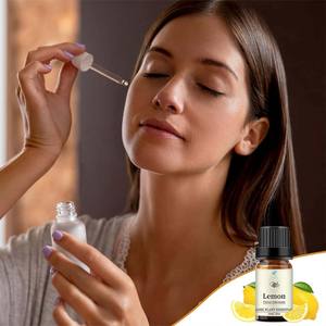Huile essentielle de citron 100% naturelle personnalisée, liquide, parfum relaxant, pressée à froid pour les soins de la peau et les massages - Product Image 6