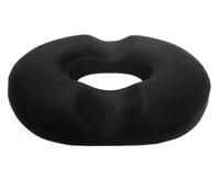 Coussin de siège en mousse à mémoire de forme BComfort Foam Black Coccyx Donut pour le traitement de la prostate, des escarres et de la sciatique