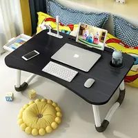 Katlanabilir taşınabilir masa dizüstü bilgisayar masası USB portu fan lambası katlanabilir masa