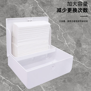Distributeur de mouchoirs mural SISHU BANG HU en plastique blanc pour hôtel, hôpital, salle de bain - Product Image 4
