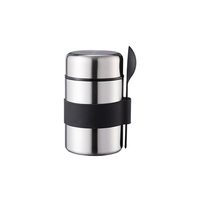 Boîte à lunch isotherme personnalisée en acier inoxydable 304 avec cuillère, pot à soupe à conservation de chaleur 24 heures