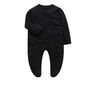 Benutzer definierte Neugeborene Kleidung Sleeper Infant Bodysuit Reiß verschluss Baby Stram pler Footie Pyjamas - Product Image 3