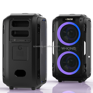 W-KING T9 Pro High-end <b>Wireless</b> Party Speaker, 120W Output, TWO <b>Microphones</b>, Support Guitar Input Small Speaker - Product Image 3