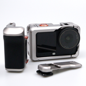 Kit de <span class=keywords><strong>Grip</strong></span> para DJI Action 6 com Cage para Câmera, Suporte de <span class=keywords><strong>Grip</strong></span> para Câmera, Conjunto de Suporte de Liberação Rápida para Fotografia de Rua - Product Image 3