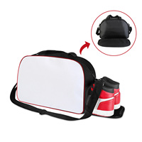 Sac de voyage en toile tendance pour sublimation par transfert thermique, avec panneau blanc détachable et compartiment à chaussures, idéal pour le sport